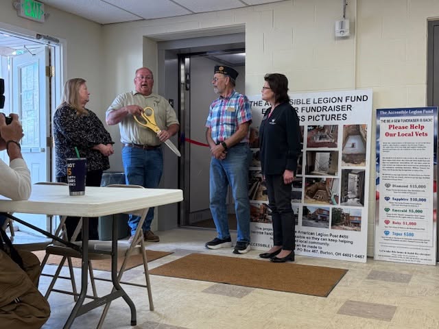 Photo from the Burton Post 459 accessibility project.